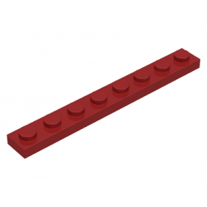 Plaat 1x8 Dark Red